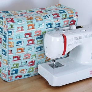 SEWING MACHINE COVER Vintage Sewing Machine Fabric with Pockets