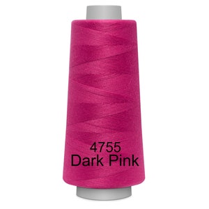 May include: A spool of dark pink sewing thread with the number 4755 and the text "Dark Pink" printed on the side.