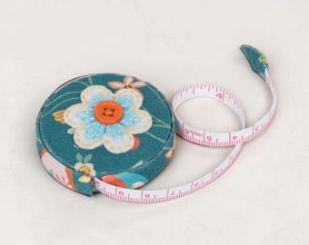 Fabric Tape Measure: Bird Aviary Design, Handbag Size, Applique Detail