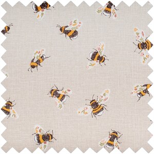 PANIER À COUDRE Motif abeille de taille moyenne Disponible avec ou sans kit d'accessoires de couture de qualité image 4