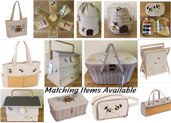 Sewing / Knitting Storage ~ Bee/Bee Hive/Beehive ~ Matching Sets ~ Boxes  Bags