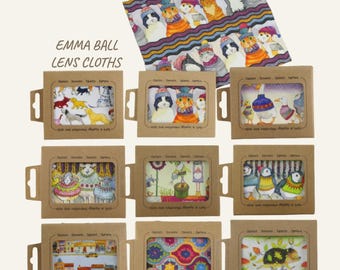 Emma Ball Microfibre Lens Cloth – 10 Designs, Glasses & Screen Cleaner, Eco Friendly