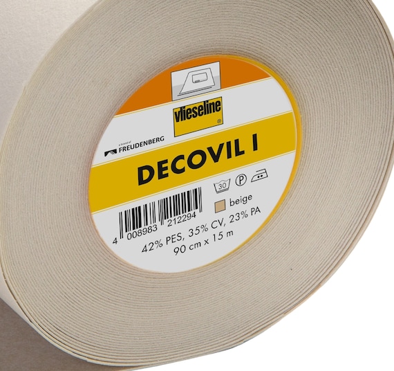 DECOVIL 1 HEAVY 1m Length. Stiff Interfacing. Ideal for Bag Making