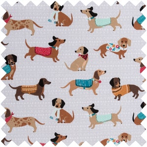 SEWING BASKET Sausage Dog Design Large Size with Optional Sewing Kit Available image 4