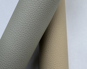 FAUX LEATHER FR Leathercloth in Light Beige or Light Grey. Multibuy Discounts