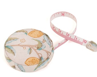 TAPE MEASURE 'Morris Lemons' Fabric Design Cute handbag size