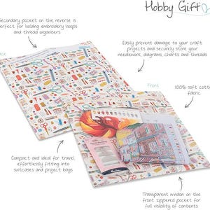 Project Craft Bag & Pouch Set ~ Haby Notions Design Craft Storage Bags image 8
