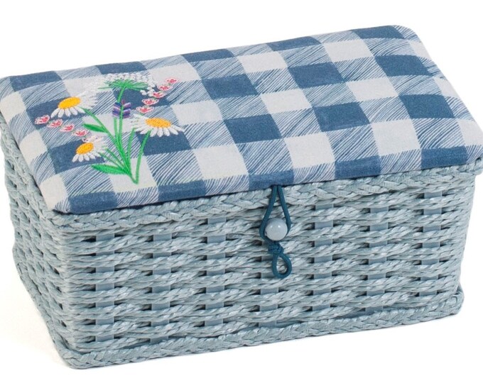 Vintage 1970's Sewing Basket Small Sewing Box Woven Etsy