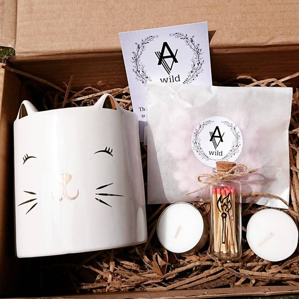 Cat melt burner, nature wax melts, eco-friendly packaging