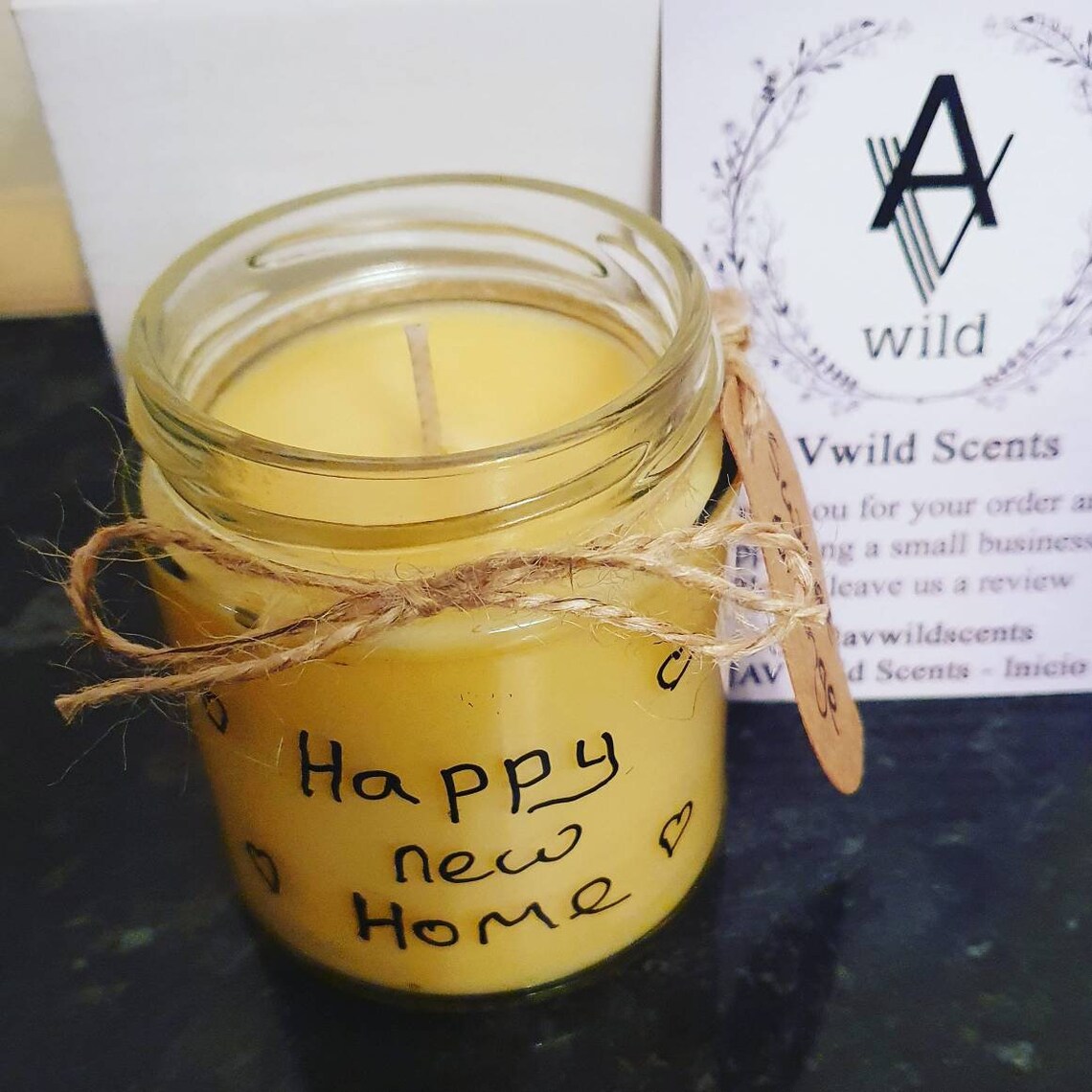 New home candle a range of scents available message can be Etsy