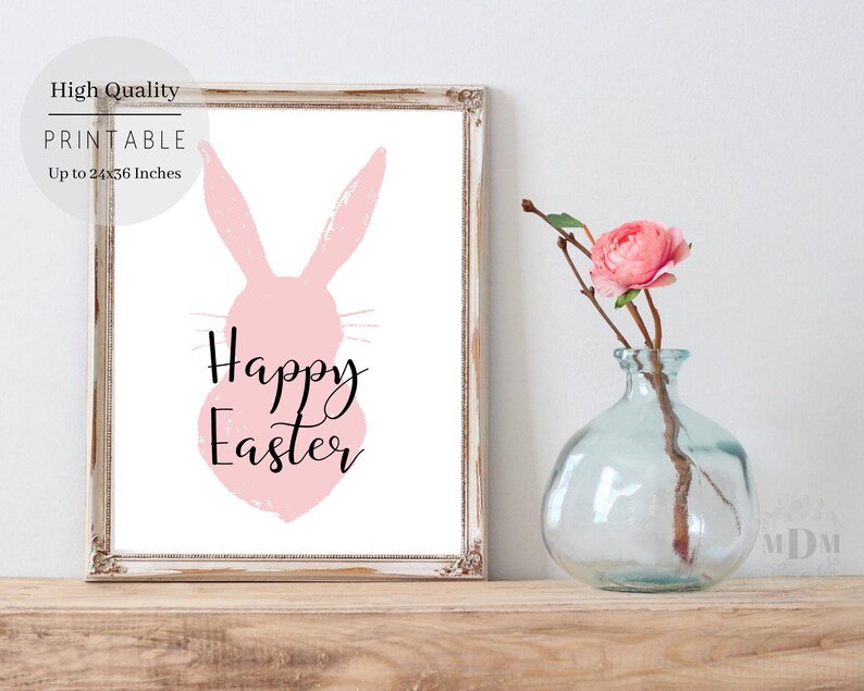 Easter Printable Wall Art-printable Easter Decor Easter - Etsy