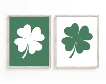 Lámina de trébol de granja: Decoración para el Día de San Patricio (Descarga digital)