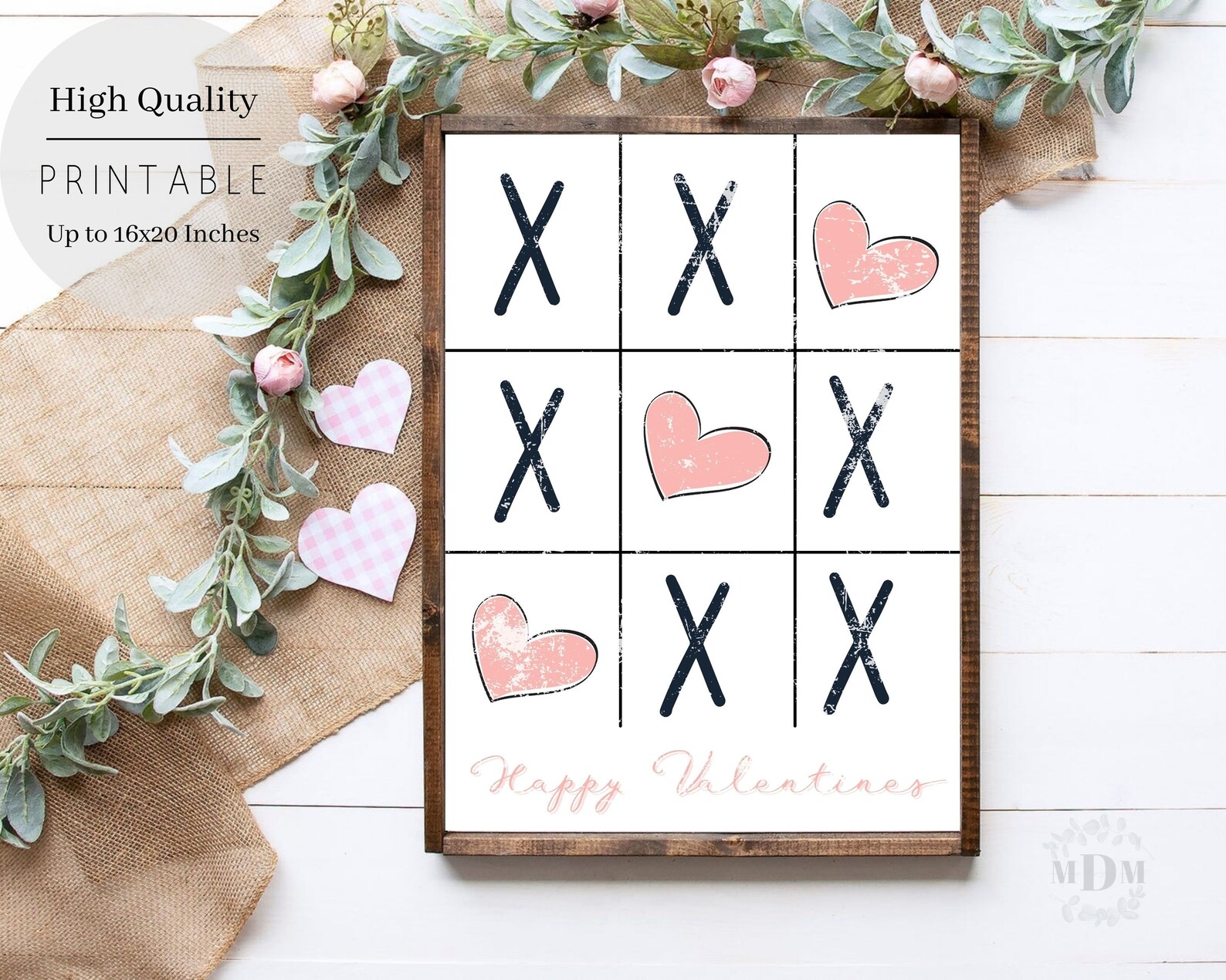 Valentine's Day Printable Heart Print Valentine's | Etsy