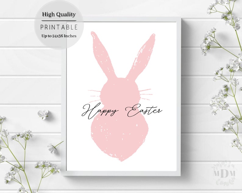 Easter Printable Wall Art-printable Easter Decor Easter - Etsy
