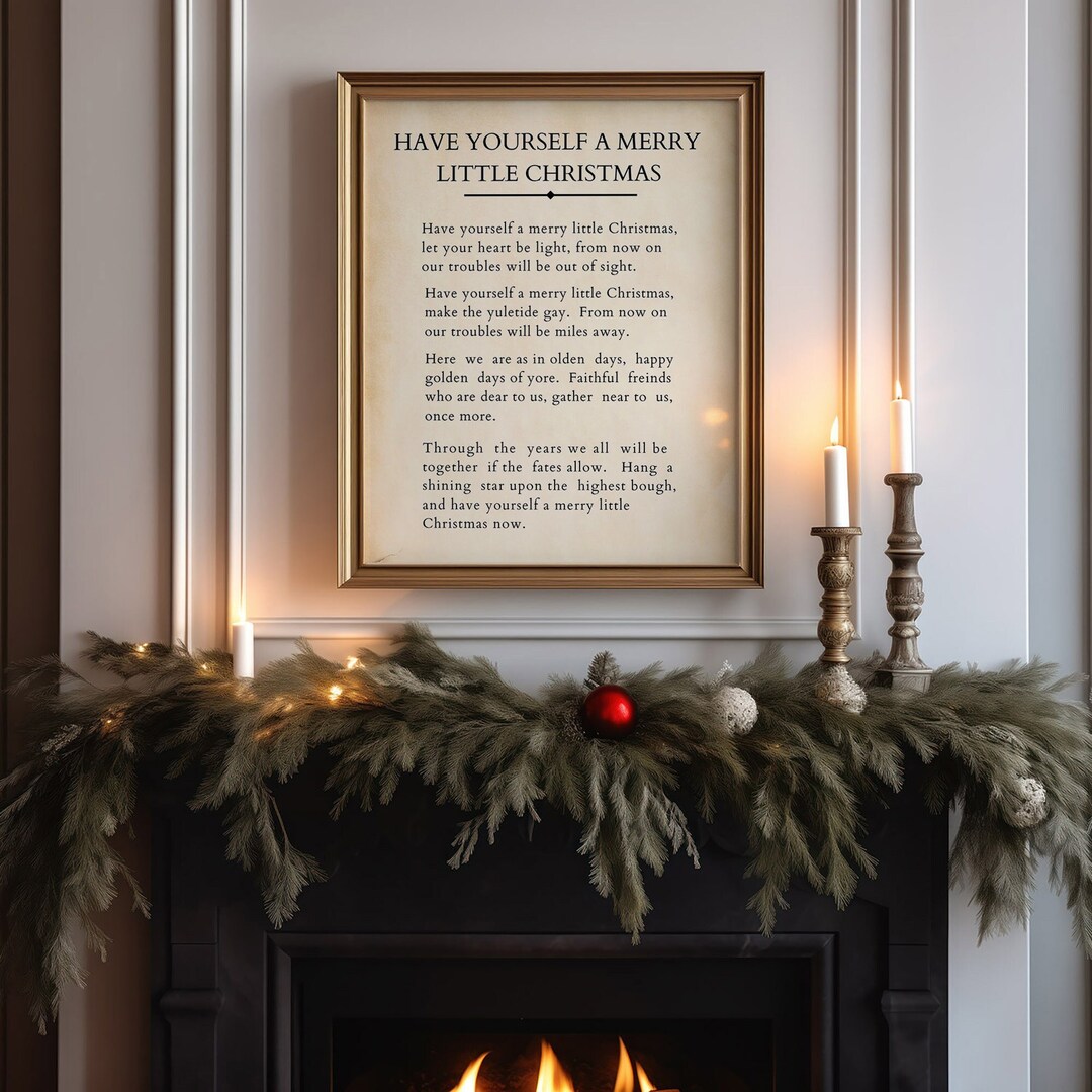 Christmas Printable, Have Yourself A Merry Little Christmas Printable ...
