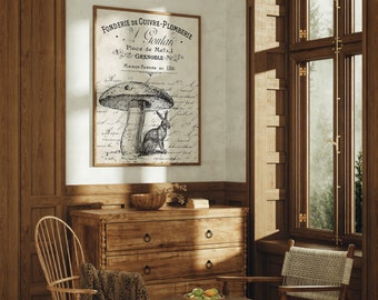 Vintage Osterhasen Poster: Oster Oster Osterdeko Wandbild (Download)