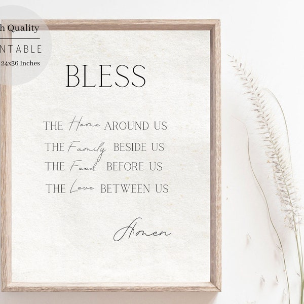 Bless the Food Before Us Printable - Etsy