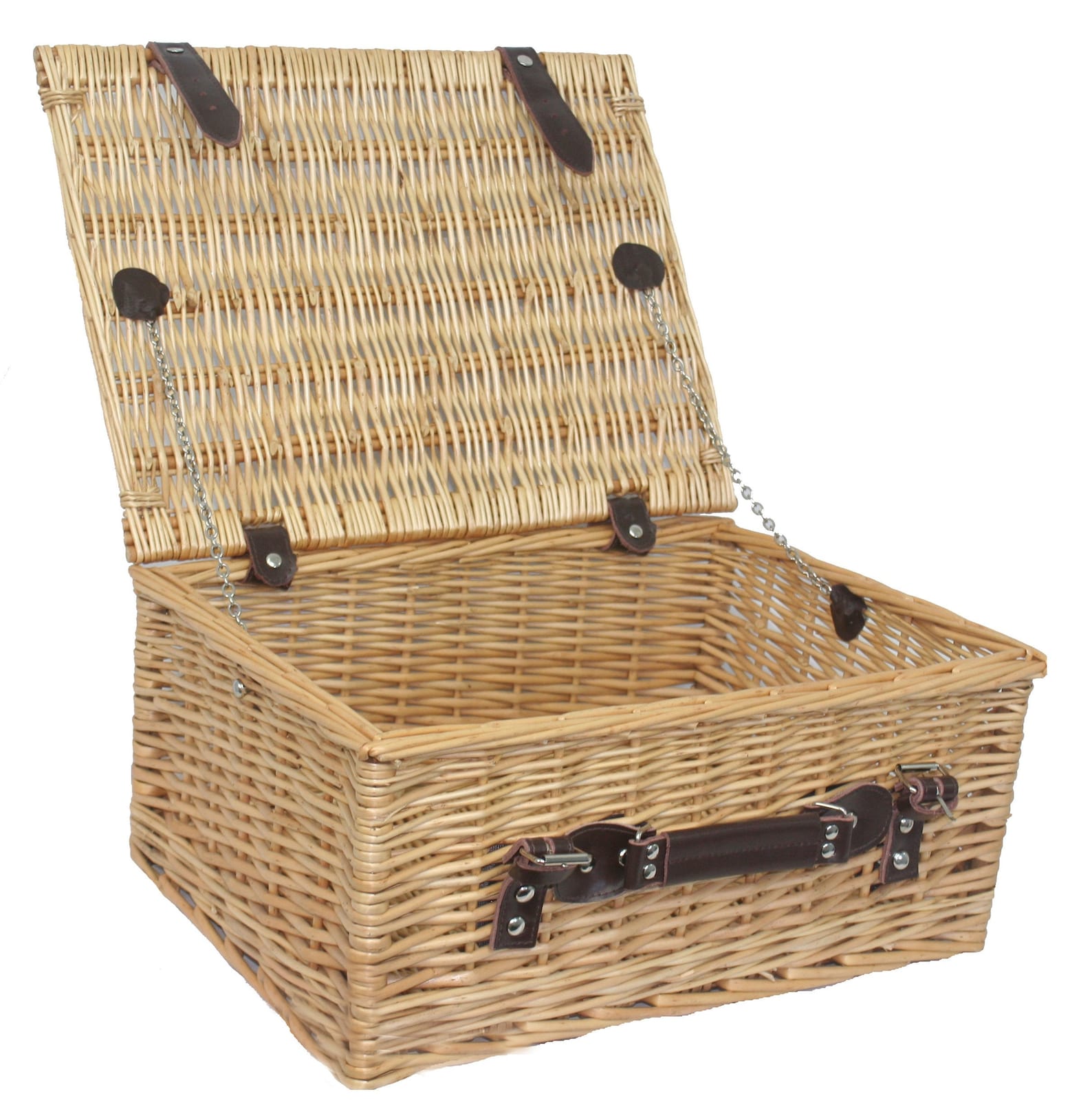 Wicker Gift Hamper Lined Basket With Lid Etsy UK