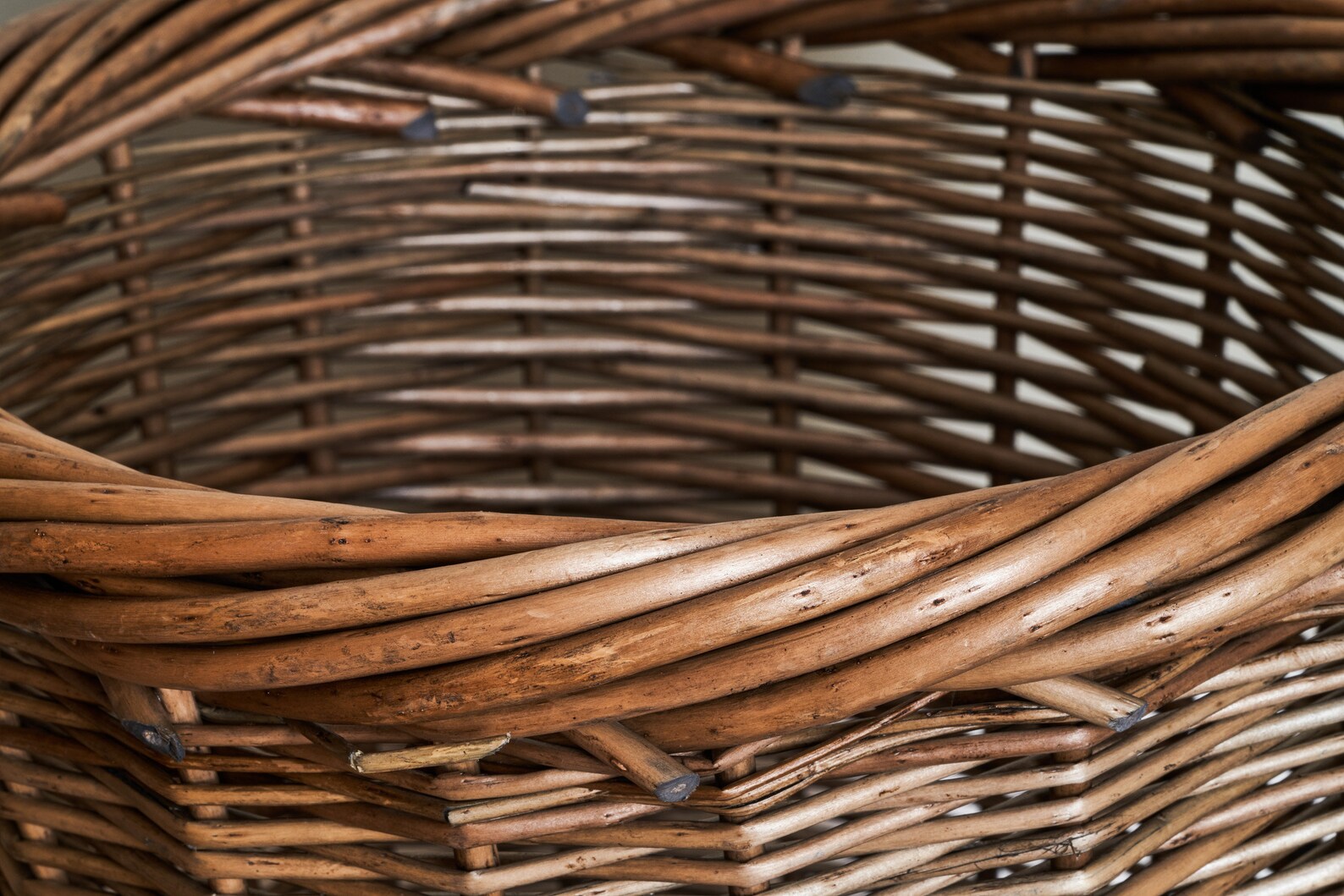 Waste Paper Bin/basket. Full Antique Wash Willow Basket Bin. Etsy