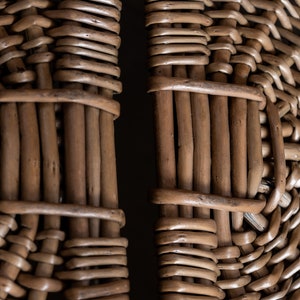 Picnic Basket Lined Wicker Basket With Double Lid image 6