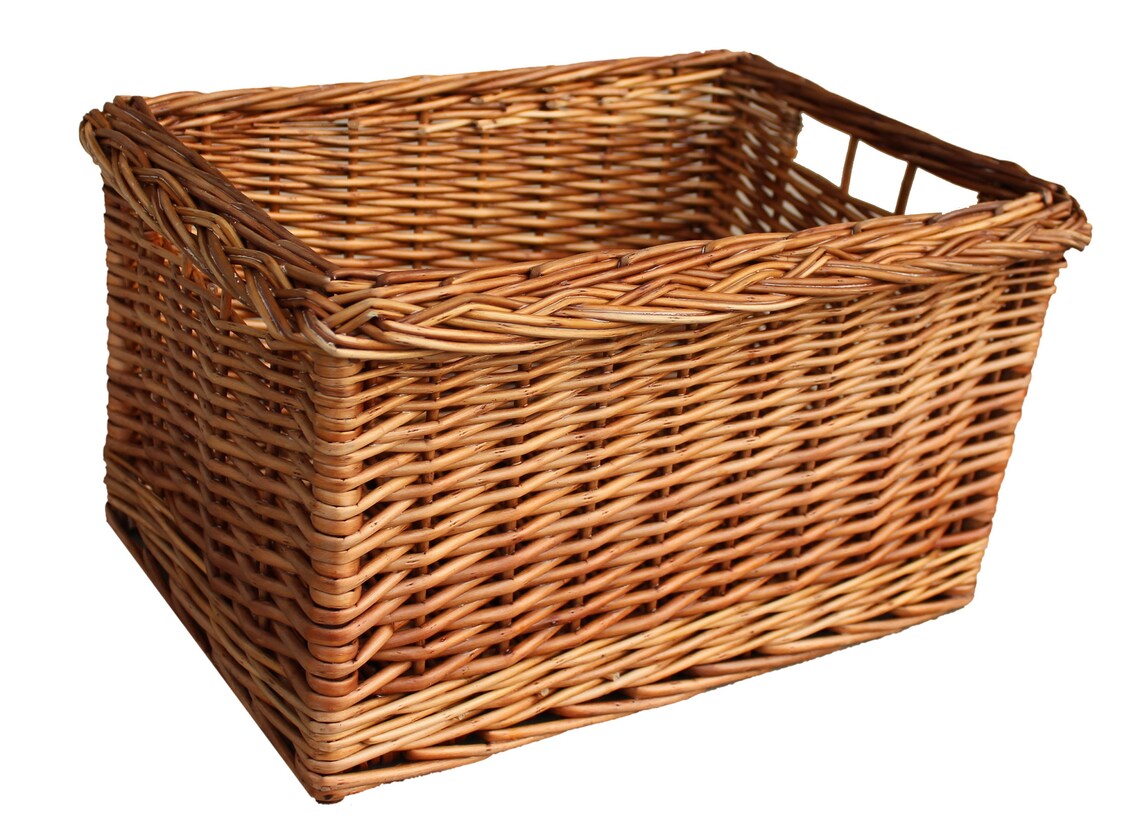 Wicker Vegetable Basket. Wicker Kitchen Basket Storage Basket Etsy