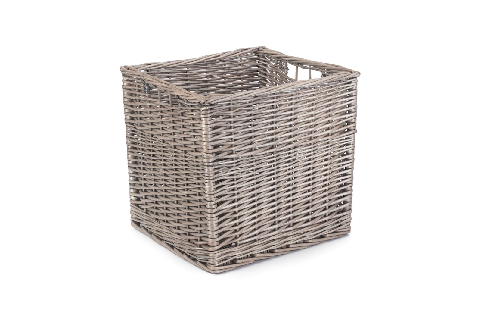 Cube Storage Basket Grey Wicker Basket Etsy