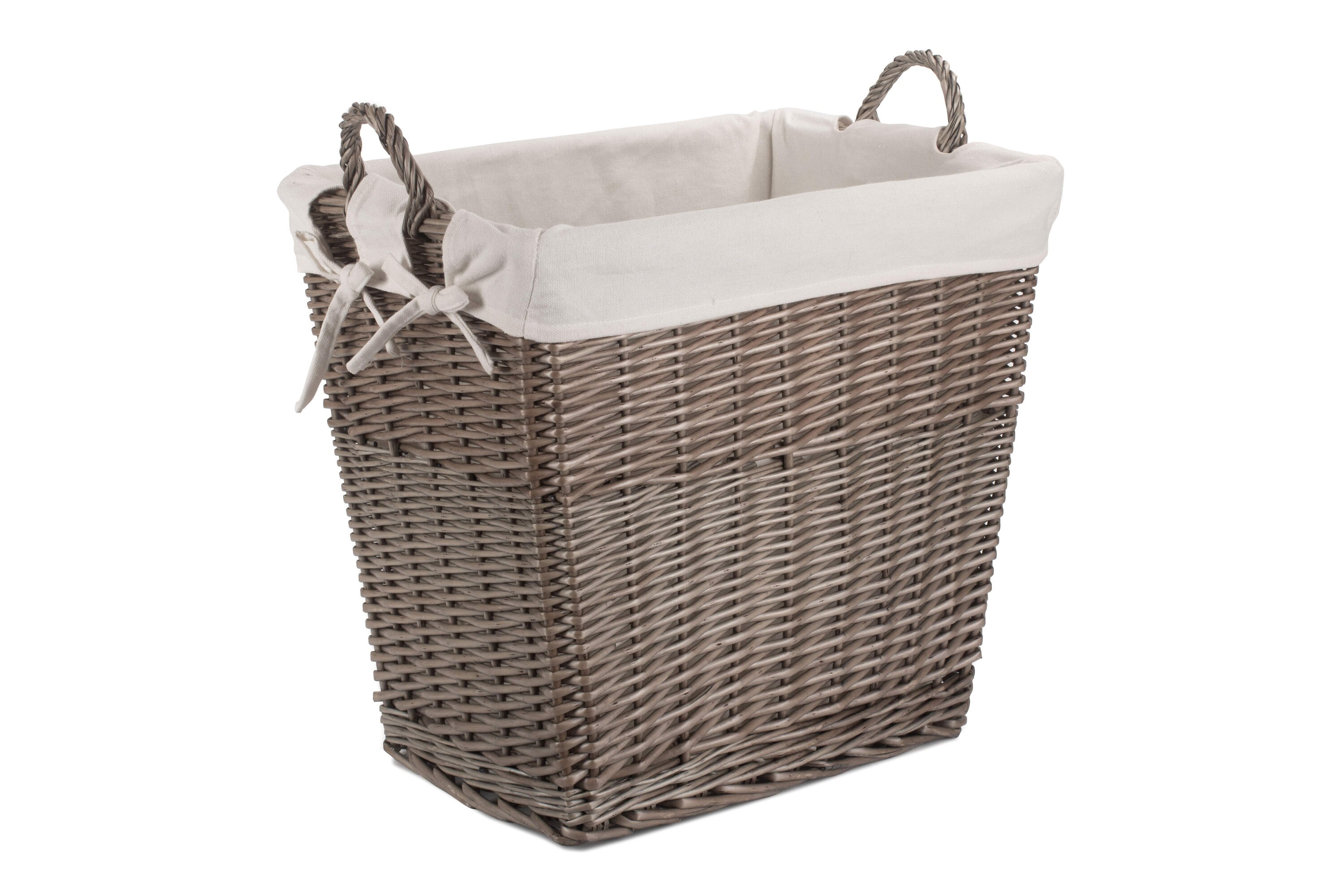 Wicker Laundry Basket With Handles & Lining Etsy UK