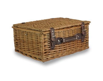 Wicker Hamper Basket - Leather Handles with a Choice of Sizes