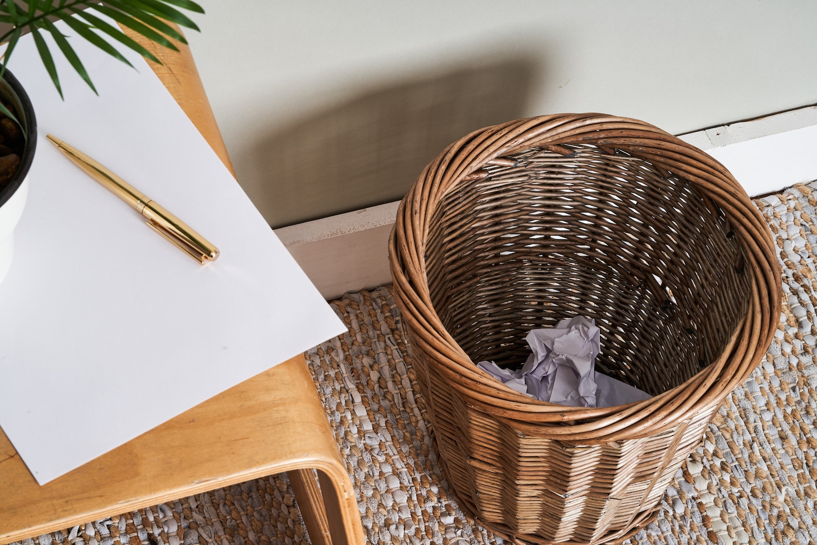 Waste Paper Bin/basket. Full Antique Wash Willow Basket Bin. Etsy