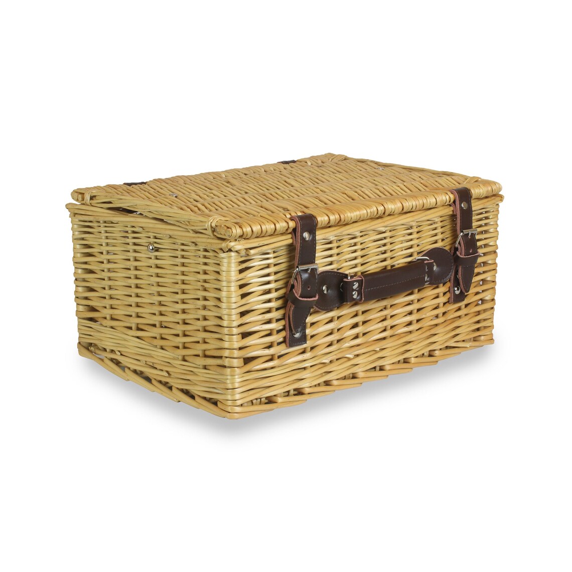 Wicker Gift Hamper Lined Basket With Lid Etsy UK