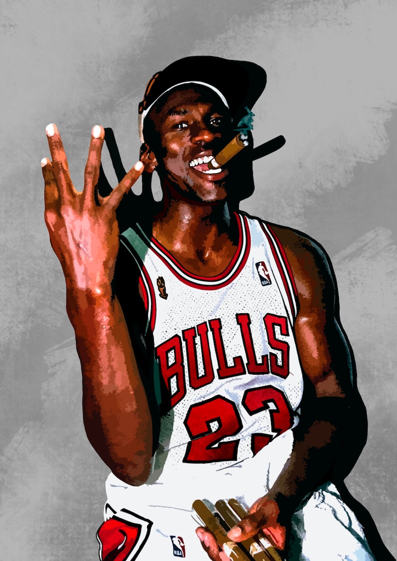 Michael Jordan Chicago Poster Drawing By Kun Pact Images and Photos