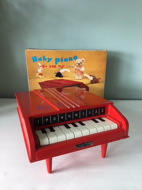 kritiker Inspektion lægemidlet Red Toy Piano - Etsy