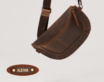 Leder Gürteltasche, Gürteltasche aus Leder, Festival Tasche, Minimalistische Gürteltasche, Schultertasche