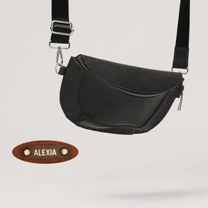 Belt Bag, Personalized Leather Fanny Pack, Festival Bag, Minimalist Bum Bag, Sling Bag