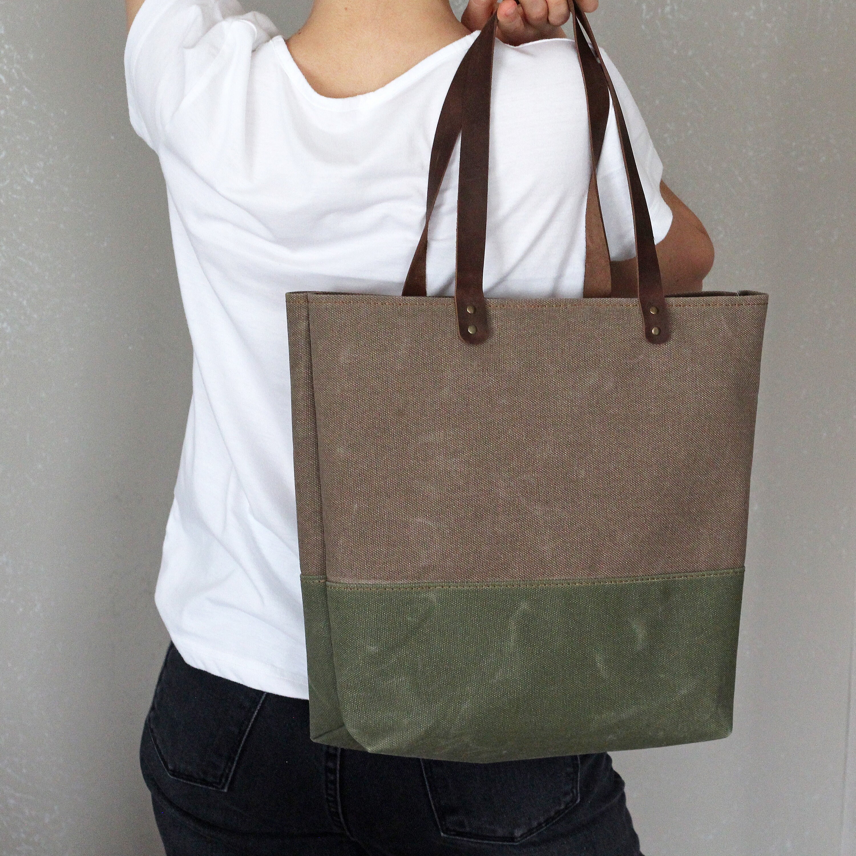 Canvas Tote Create Your Own Bag for Women 2 Color Unique Etsy