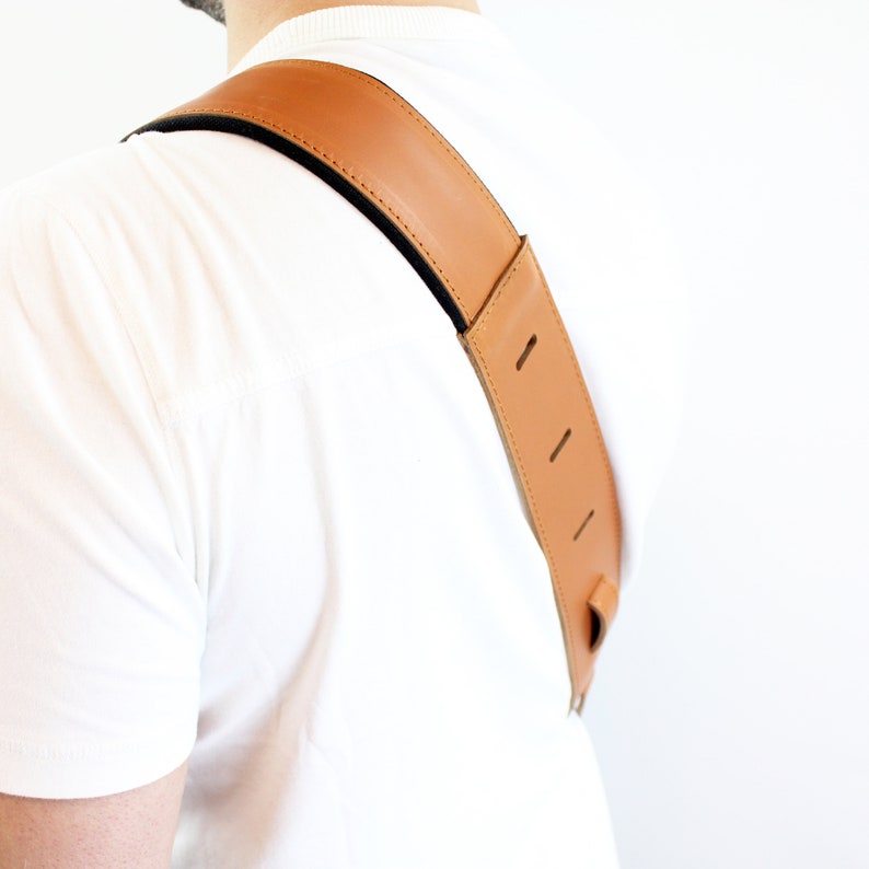 Personalized leather guitar strap / Premium and comfortable strap for guitarist / Gift for musician / Personalized Custom Christmas Gift image 4