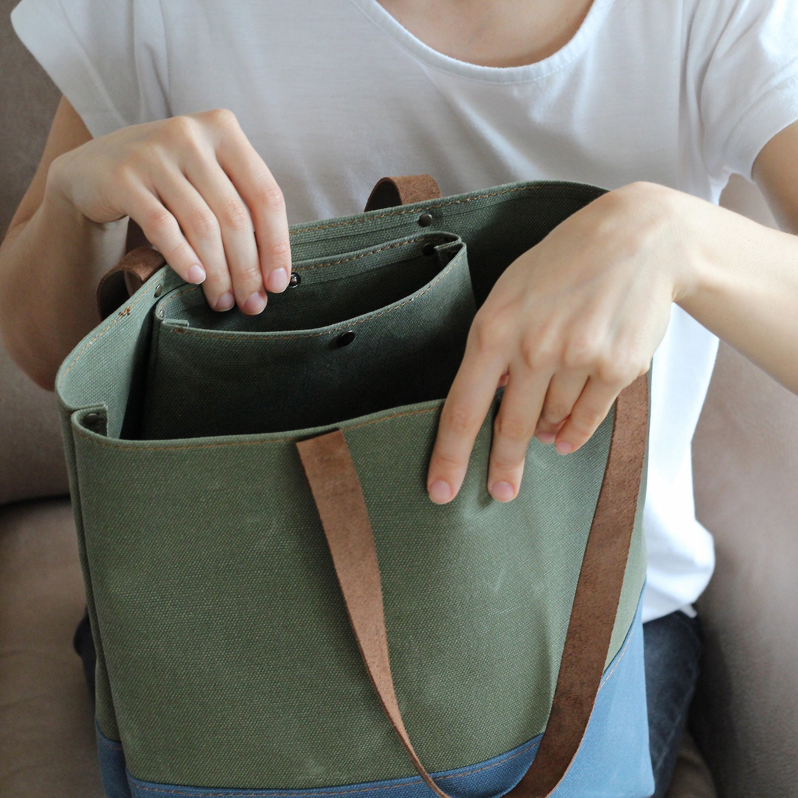 Canvas Tote Create Your Own Bag for Women 2 Color Unique Etsy