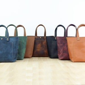 Petit sac fourre-tout en cuir pour femme avec bandoulière, fermeture éclair, poche extérieure