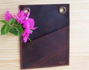 Leather Mail Organizer, Wall Mounted Mailbox, Letter Holder, Mail Caddy