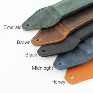 Personalized leather guitar strap / Premium and comfortable strap for guitarist / Gift for musician / Personalized Custom Christmas Gift image 8