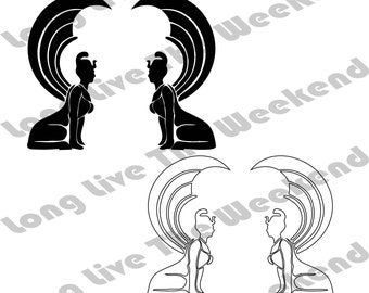 Neverending Story SVG, Sphinx from Neverending Story SVG, 2 Designs! , Neverending Story files for Cricut, Svg, Eps, Dxf