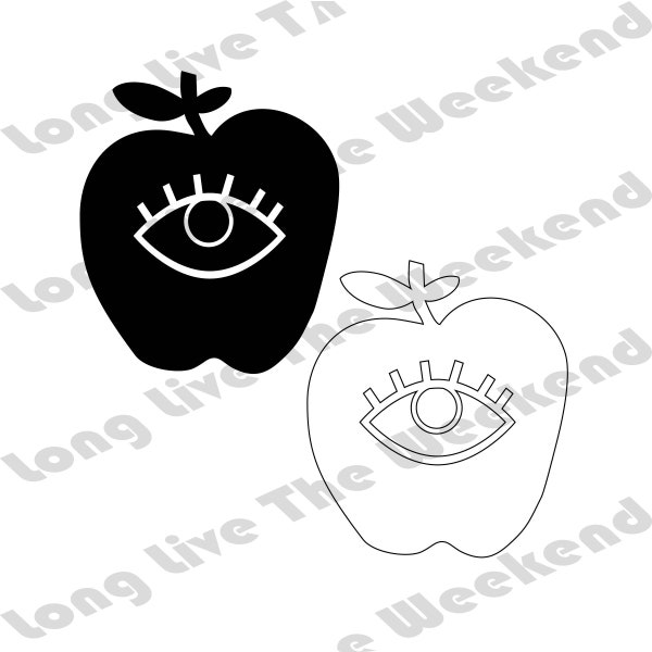 Apple of My Eye Symbolic SVG, Apple SVG, 2 Designs! , Apple of My Eye files for Cricut, Svg, Eps, Dxf