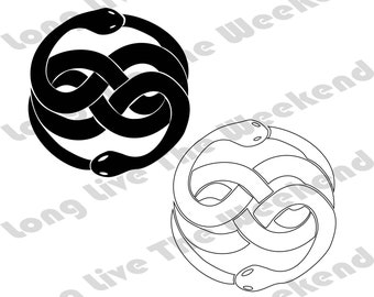 Neverending Story Auryn Necklace SVG, Necklace from Neverending Story SVG, 2 Designs! , Neverending Story files for Cricut, Svg, Eps, Dxf
