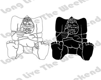 Neverending Story Rockbiter SVG, Rockbiter Neverending Story SVG, 2 Designs! , Mythical Creature files for Cricut, Svg, Eps, Dxf