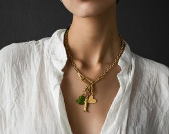 Custom Charm Necklace, Layering Necklace