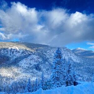 Snow Photograph &quot;Burst Of Clouds&quot;