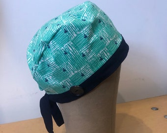 Surgical cap Scrub cap with Buttons and Tie