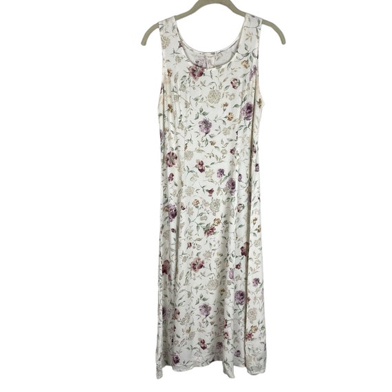 Vintage 90s floral sleeveless midi dress