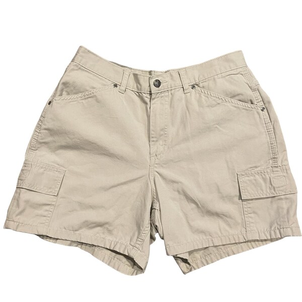 Vintage Riders khaki high rise cargo shorts