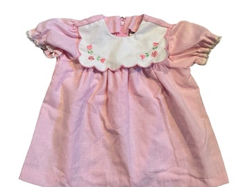 Vintage Carter’s pink baby girl dress size 18 months